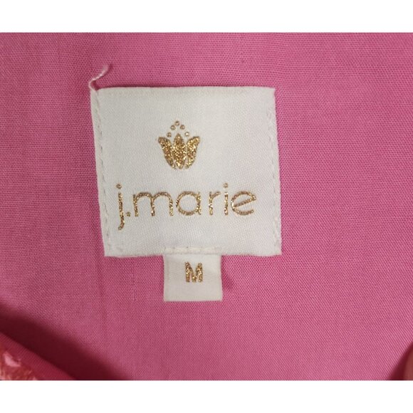 J. Marie Women's Sz. M Pink Embroidered Sarah Dress - Picture 2 of 5